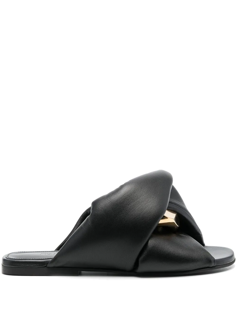 

JW Anderson chain-link detail leather mules - Black