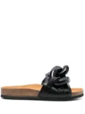 JW Anderson chain-link detail slides - Black