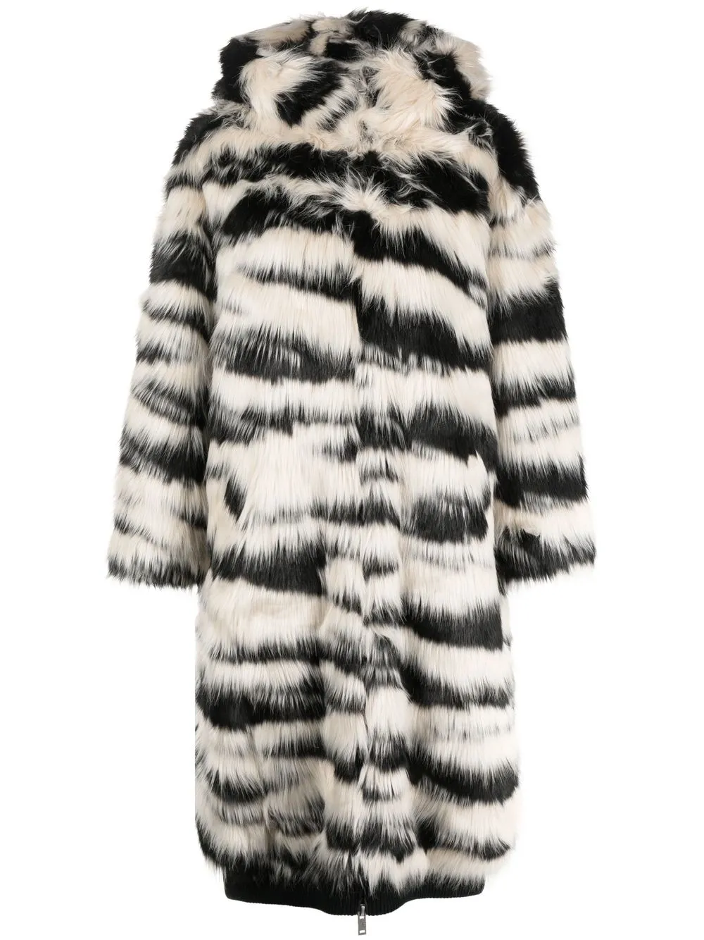 

UGG faux-fur hooded coat - Black