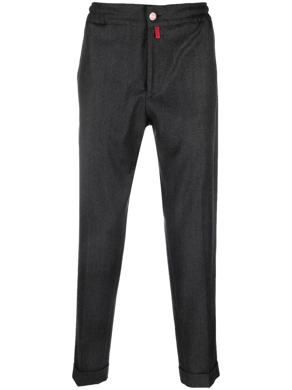 

Kiton tapered virgin wool-cashmere trousers - Grey