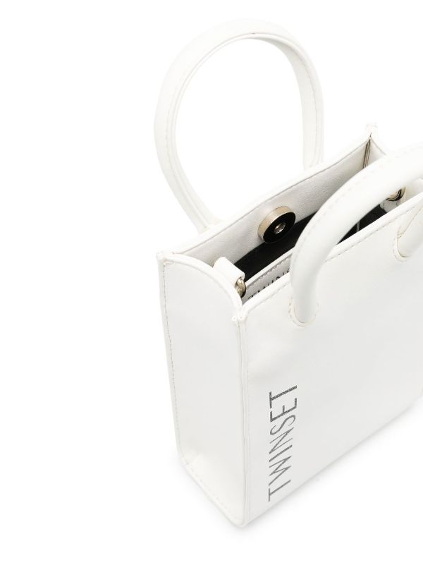 TWINSET logo-print Shoulder Bag - Farfetch