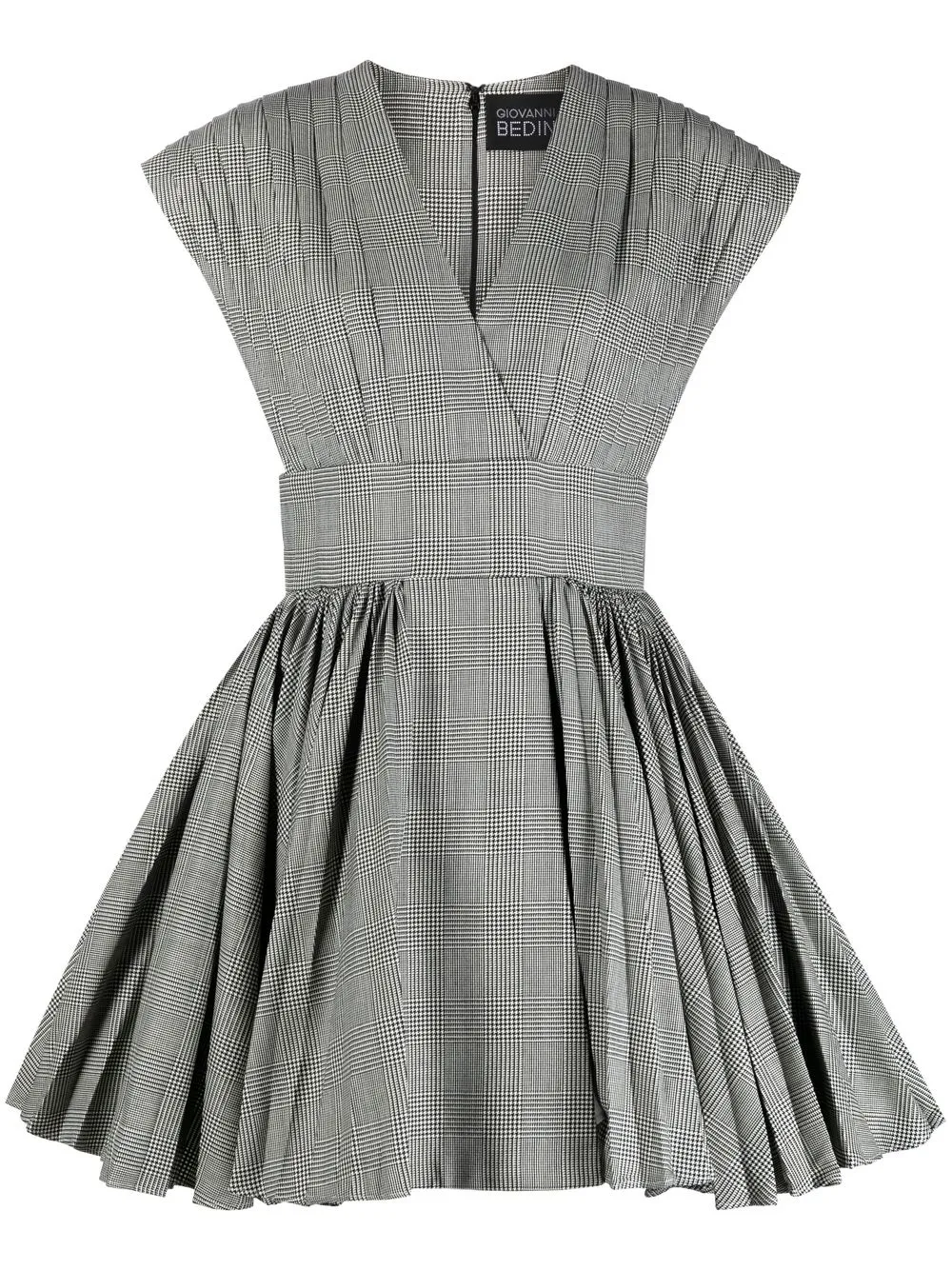 

Giovanni Bedin pleat-detail mini dress - Black