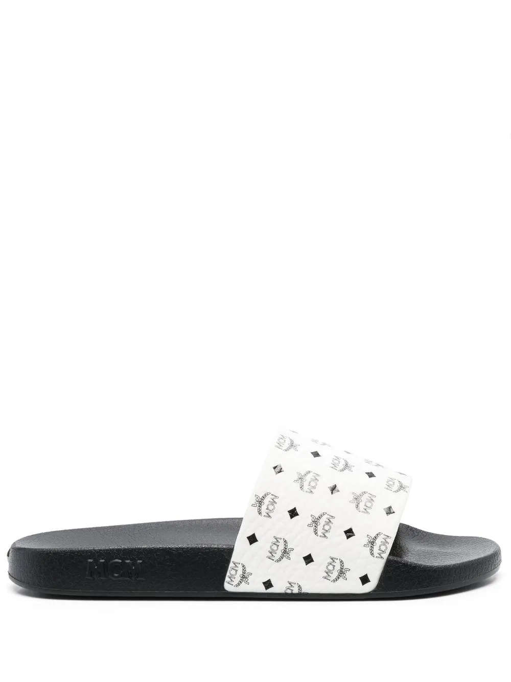 

MCM logo-print sliders - Black