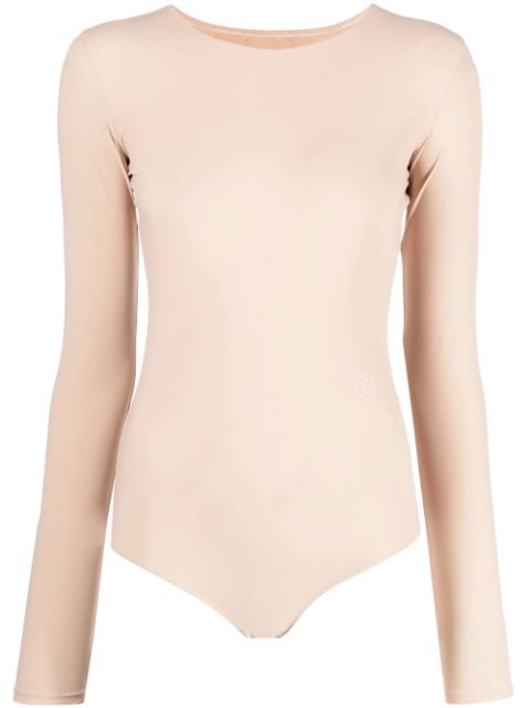 MM6 Maison Margiela round-neck long-sleeve bodysuit Women