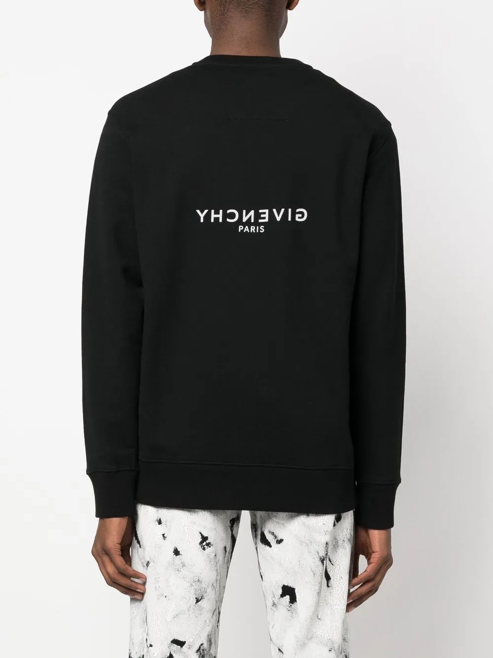 Givenchy blurred logo store sweatshirt