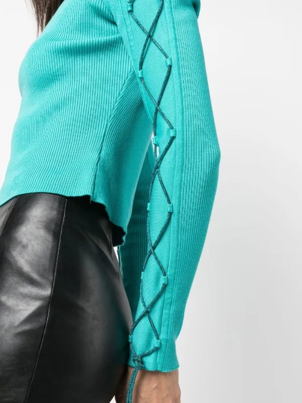 【Giuseppe Di Morabito】ジャージートップ/装飾 GIUSEPPE DI MORABITO Top in Crystal Net – SHOP CURVE