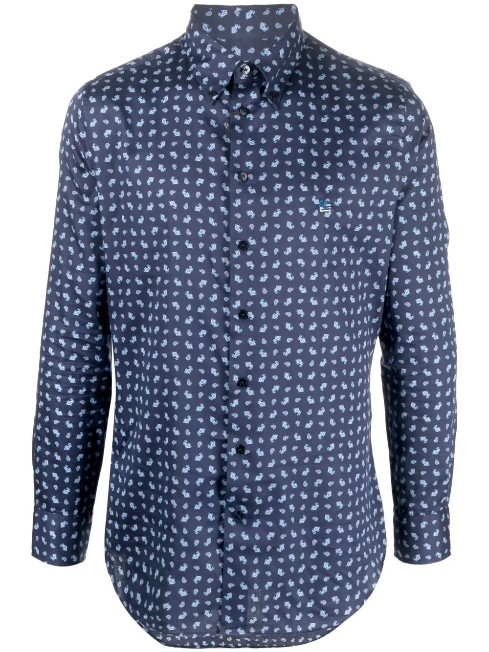 

ETRO camisa con estampado de cachemira - Azul