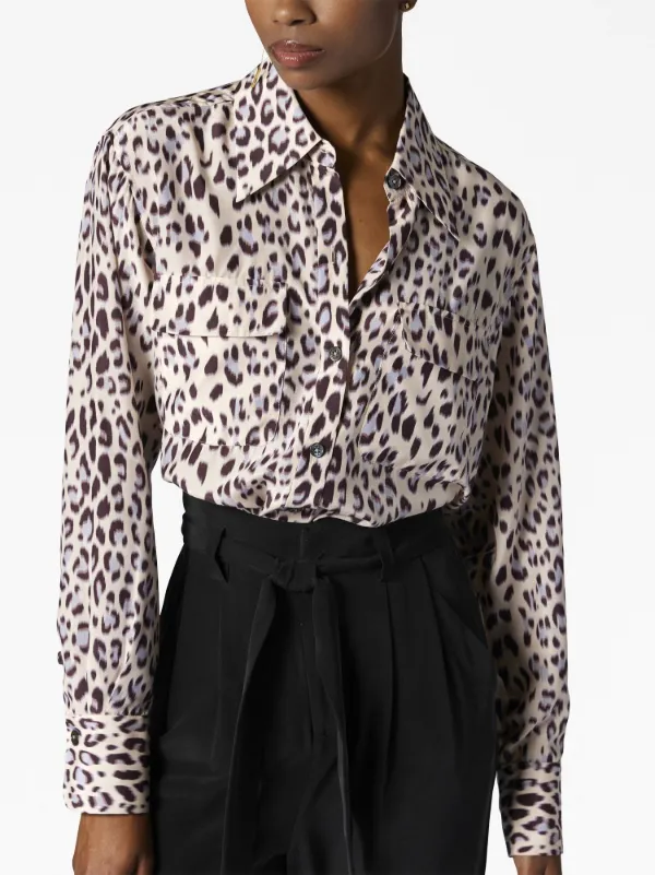 Equipment leopard outlet dress