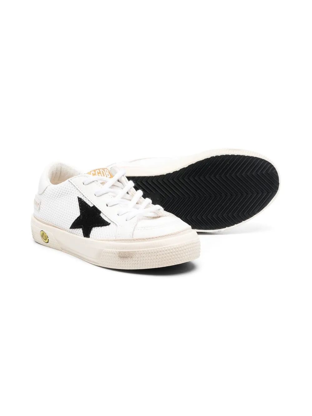 Golden Goose Kids Super-Star low-top sneakers - Wit