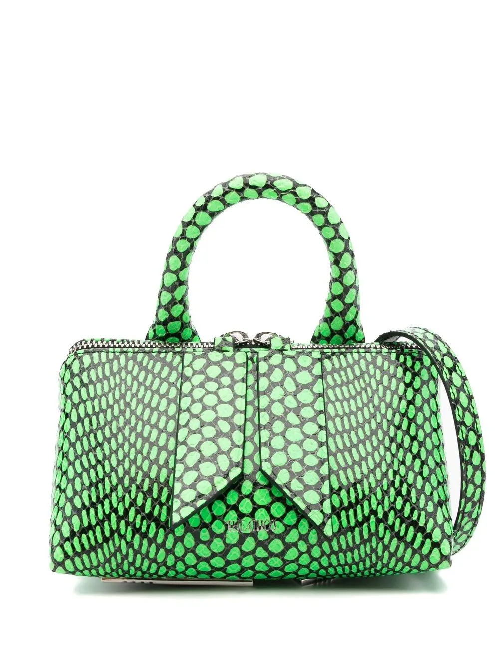 

The Attico mini Friday leather tote bag - Green