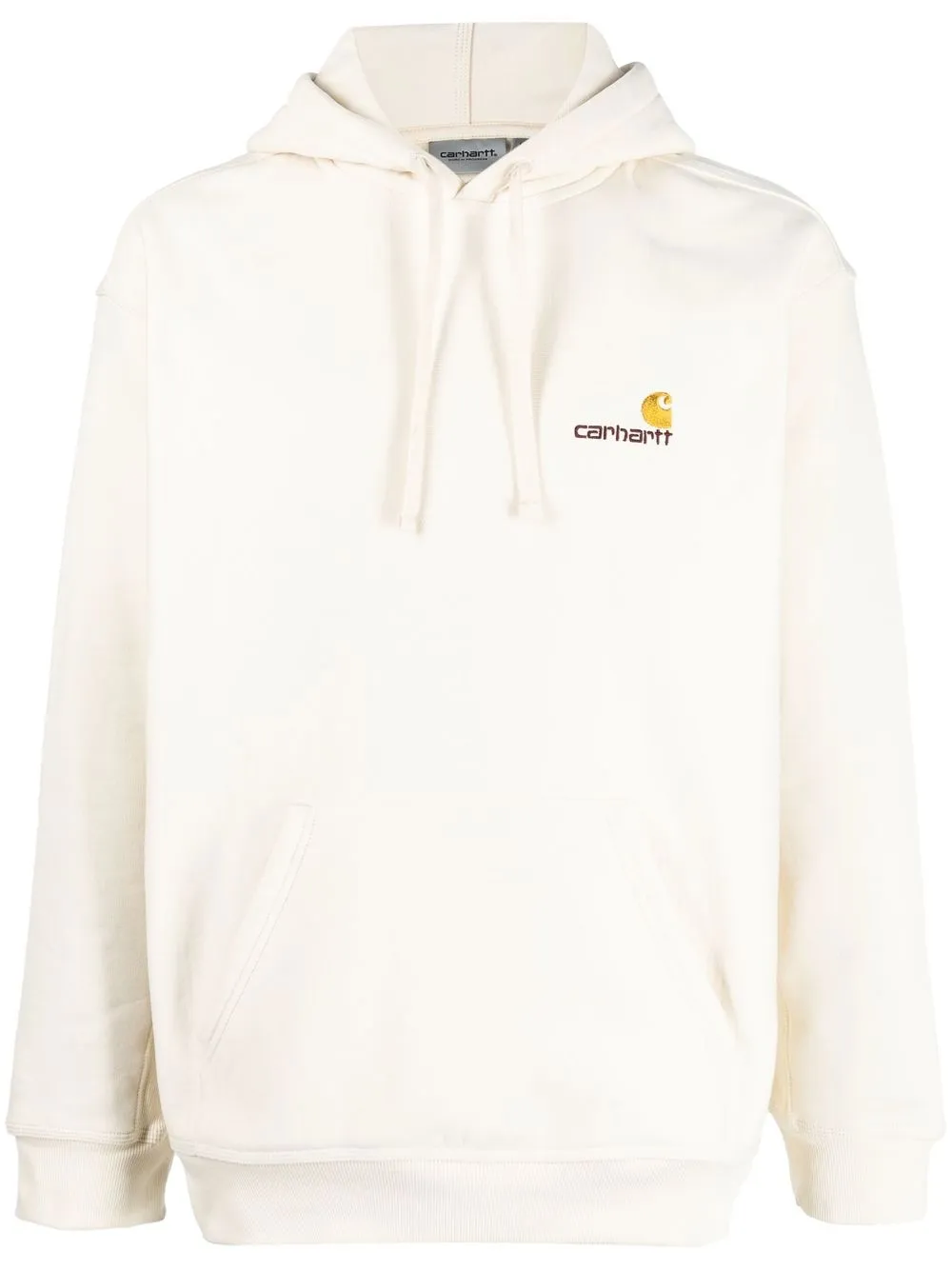 

Carhartt WIP embroidered-logo cotton hoodie - Neutrals