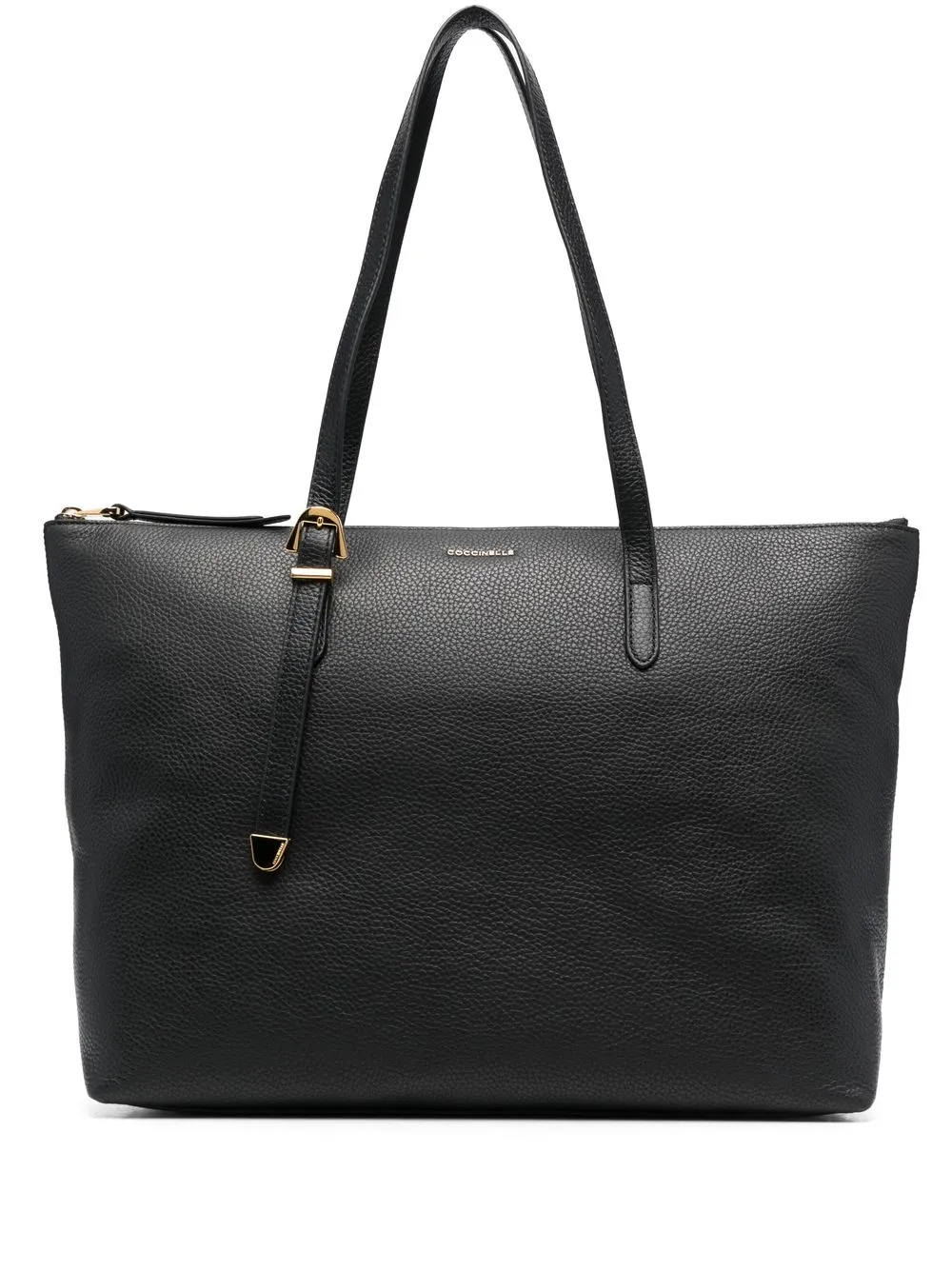 

Coccinelle grained leather shoulder bag - Black