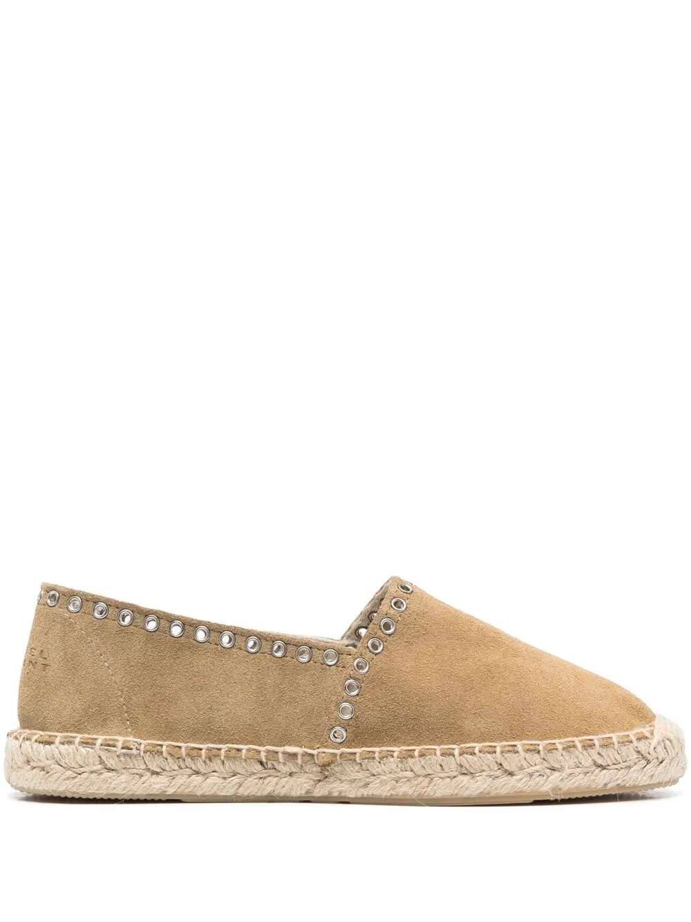 

Isabel Marant eyelet-embellished suede espadrilles - Brown