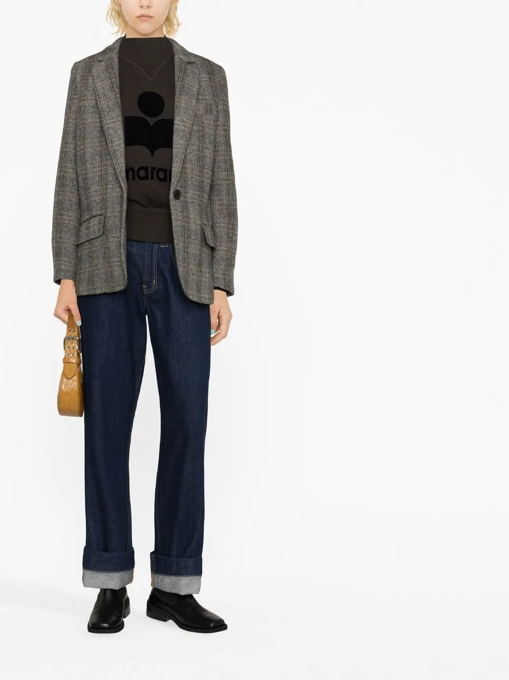 Image 2 of MARANT ÉTOILE checked single-breasted blazer