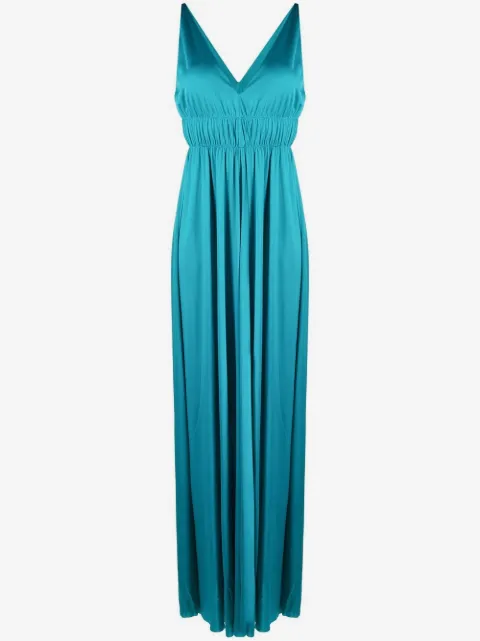 P.A.R.O.S.H. V-neck pleated maxi dress