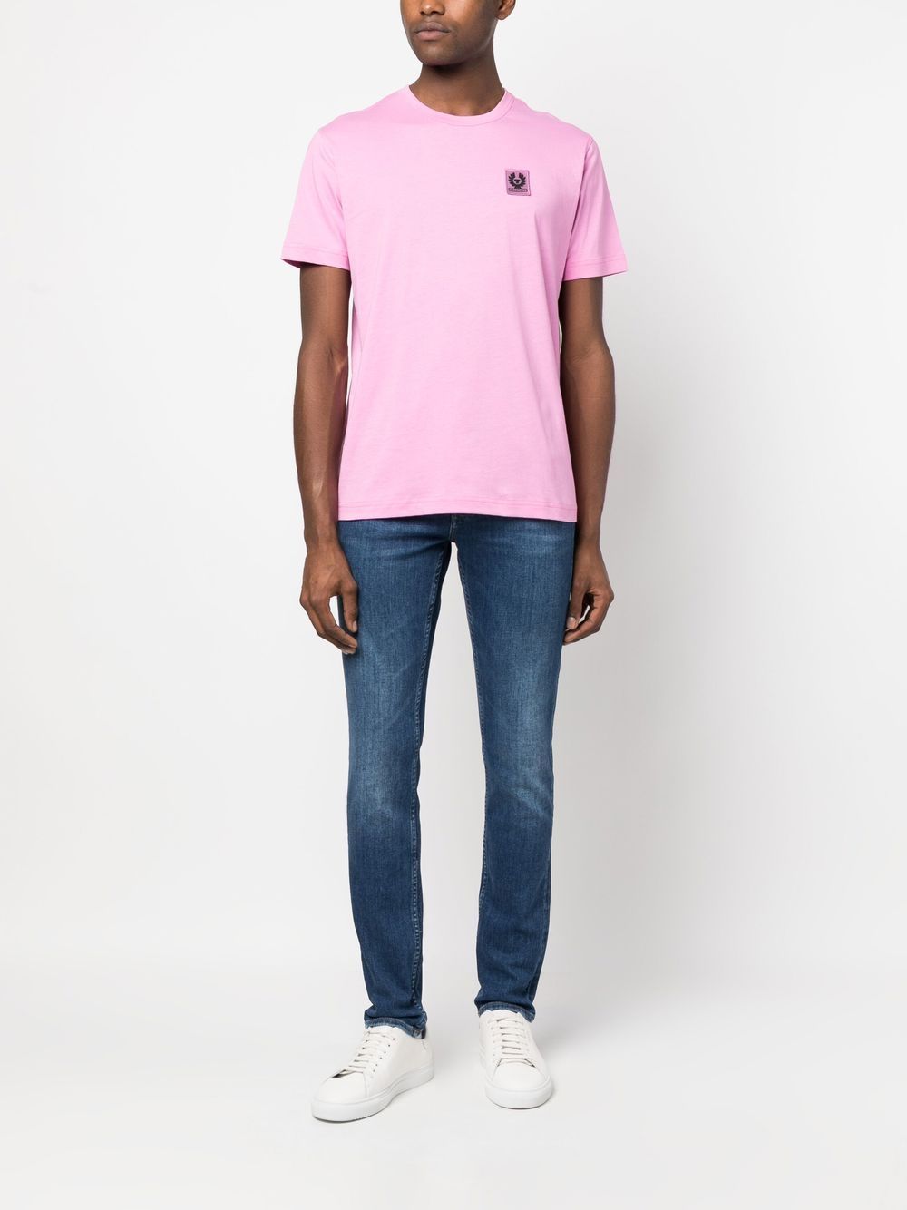 Belstaff T-shirt met logoprint - Roze