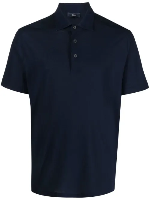 Herno polo en coton - Bleu - Herno - Modalova