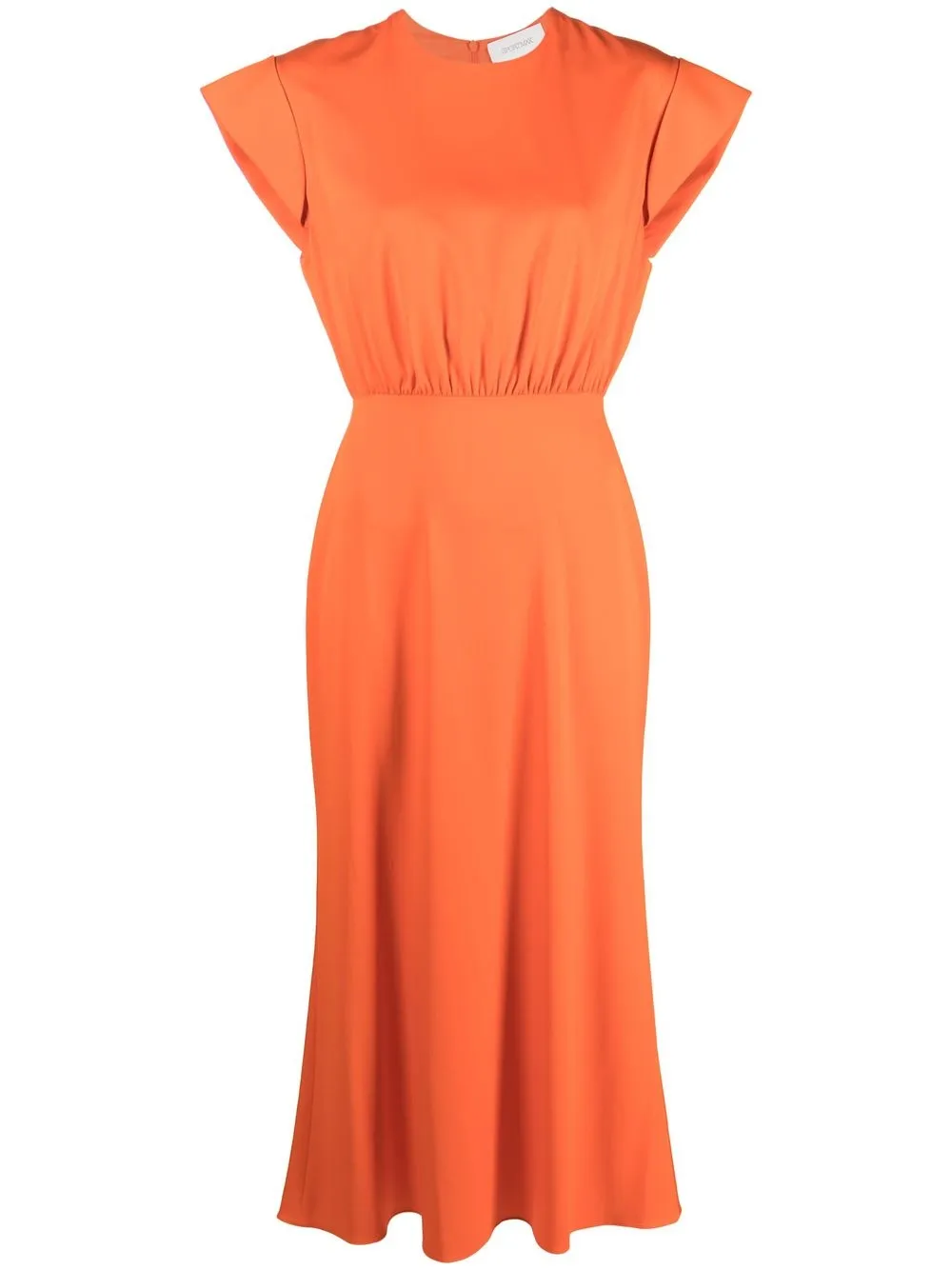 

Sportmax cap-sleeve midi dress - Orange