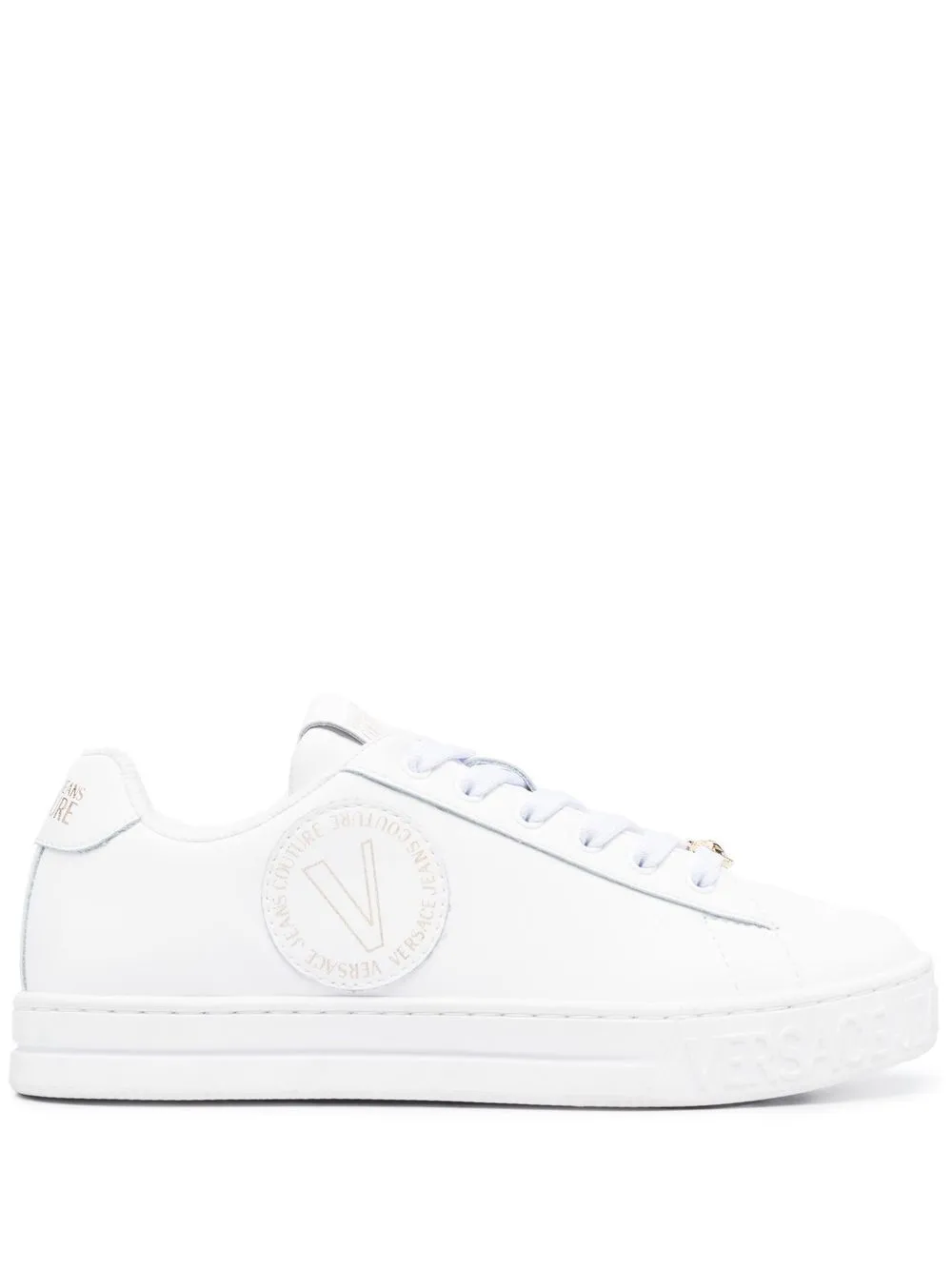 

Versace Jeans Couture logo-patch low-top sneakers - White