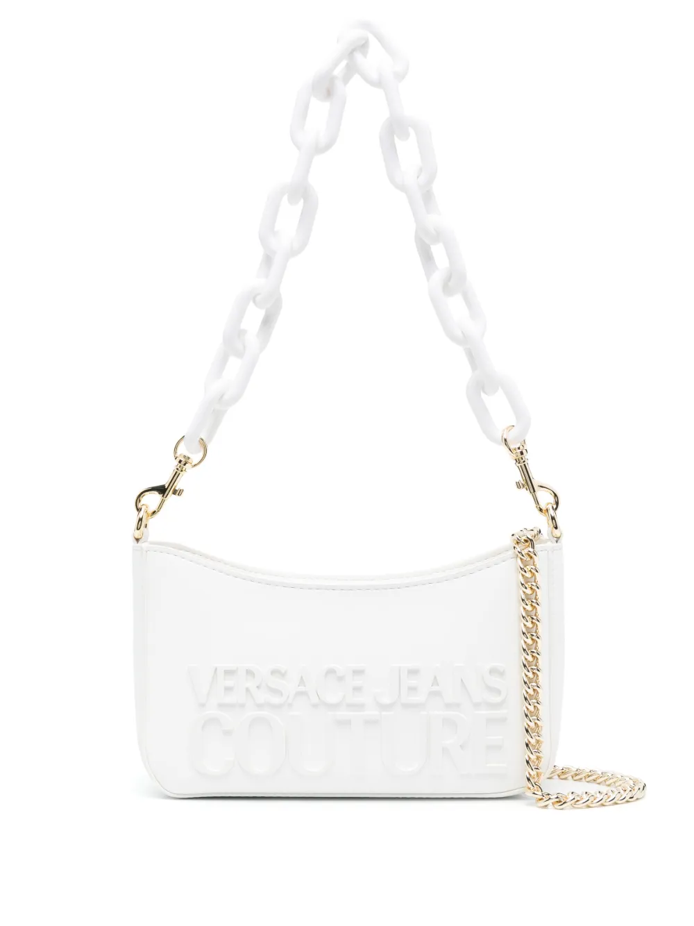 Versace Jeans Couture Raisedlogo Shoulder Bag In Weiss ModeSens