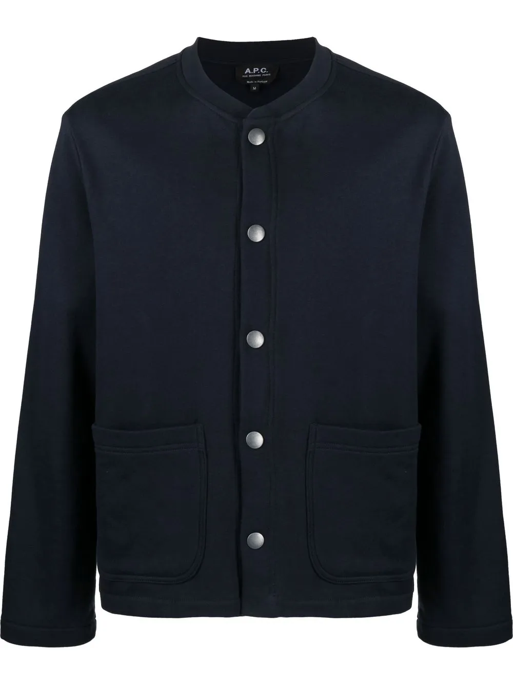 

A.P.C. chamarra bomber con botones de presión - Negro