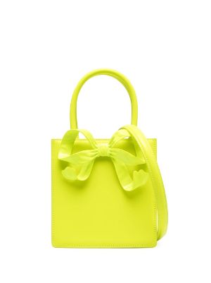 Bow detail clearance leather shopper bag