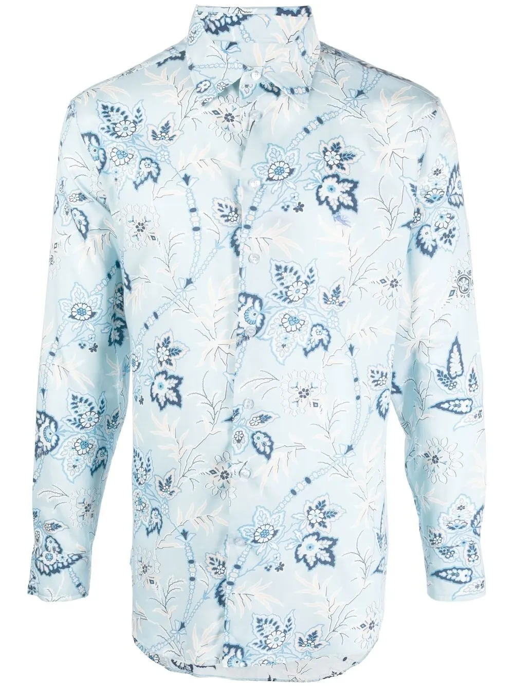 

ETRO camisa con estampado de cachemira - Azul