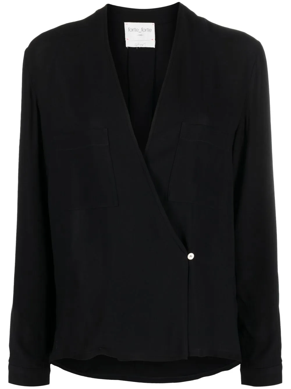 

Forte Forte button-front long-sleeve blouse - Black