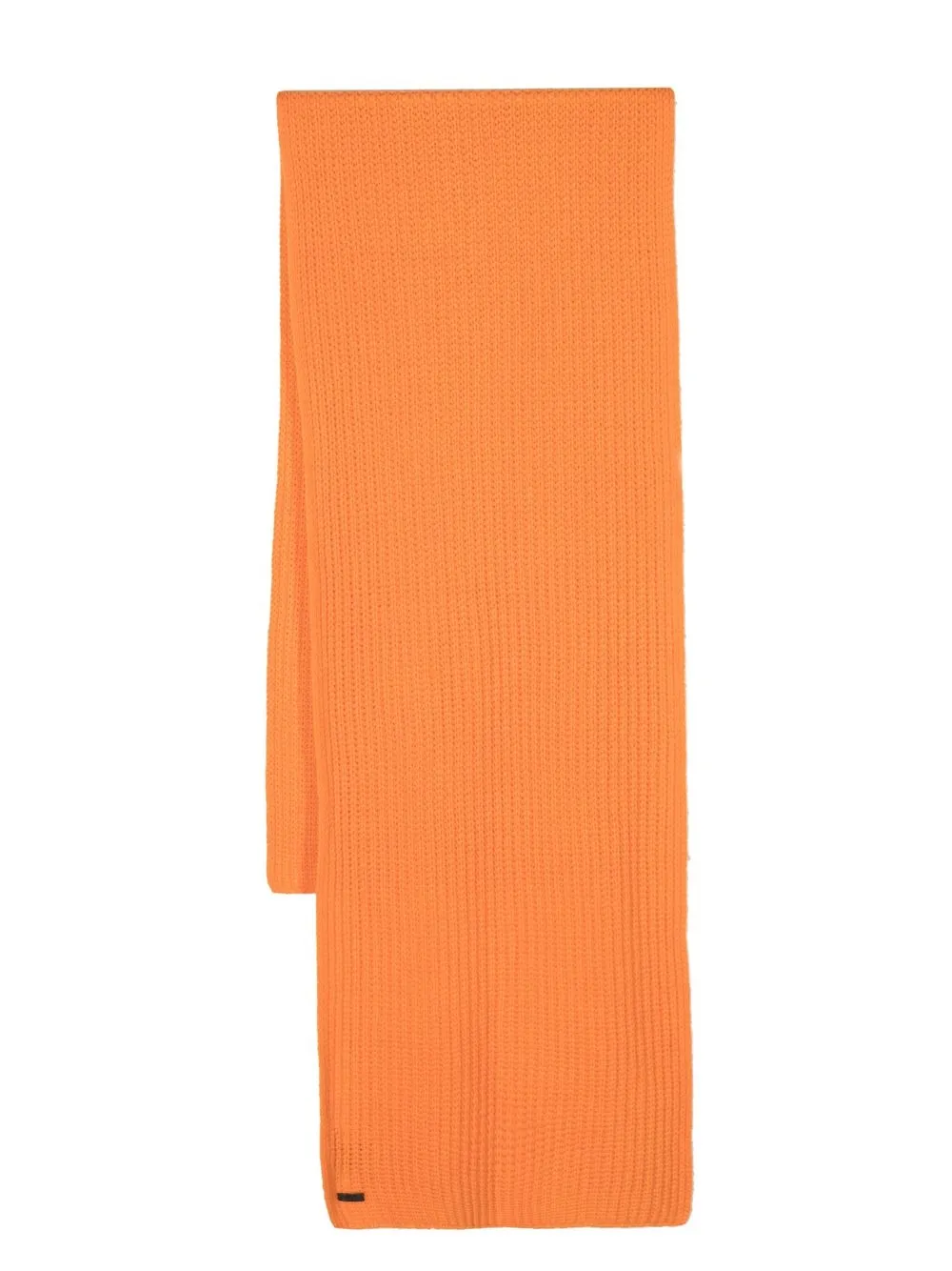 Iris Von Arnim Logo-patch Detail Scarf In Orange