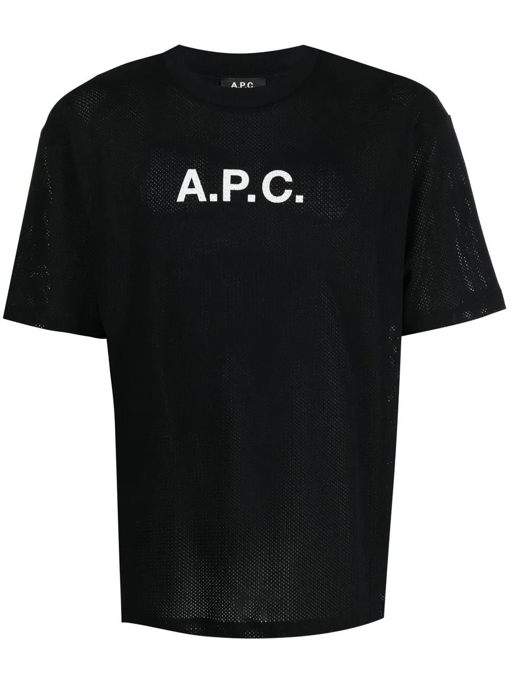 Apc Logo-print Cotton T-shirt In Black