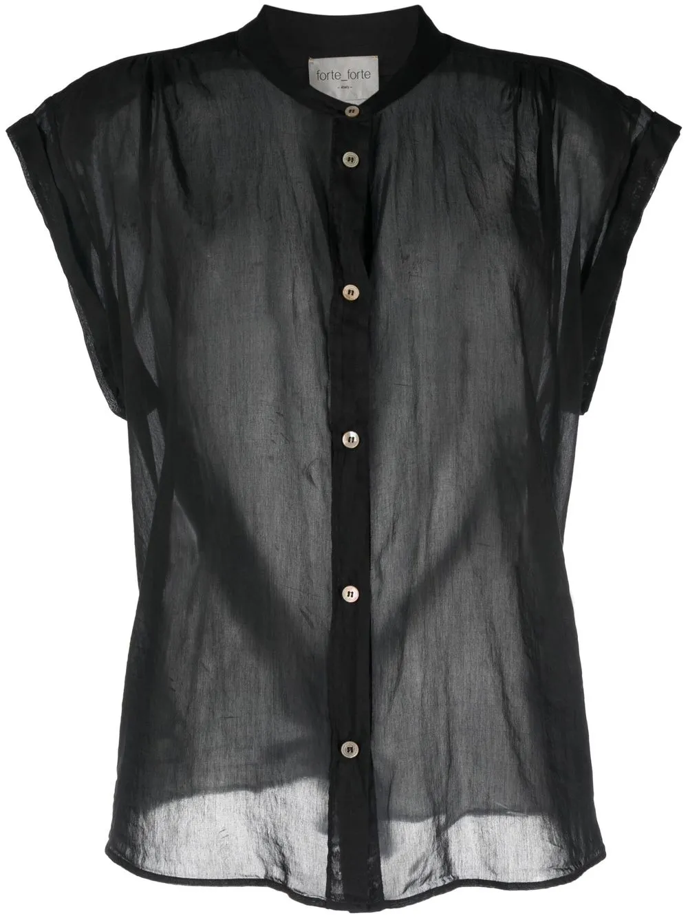 

Forte Forte sheer button-up blouse - Black