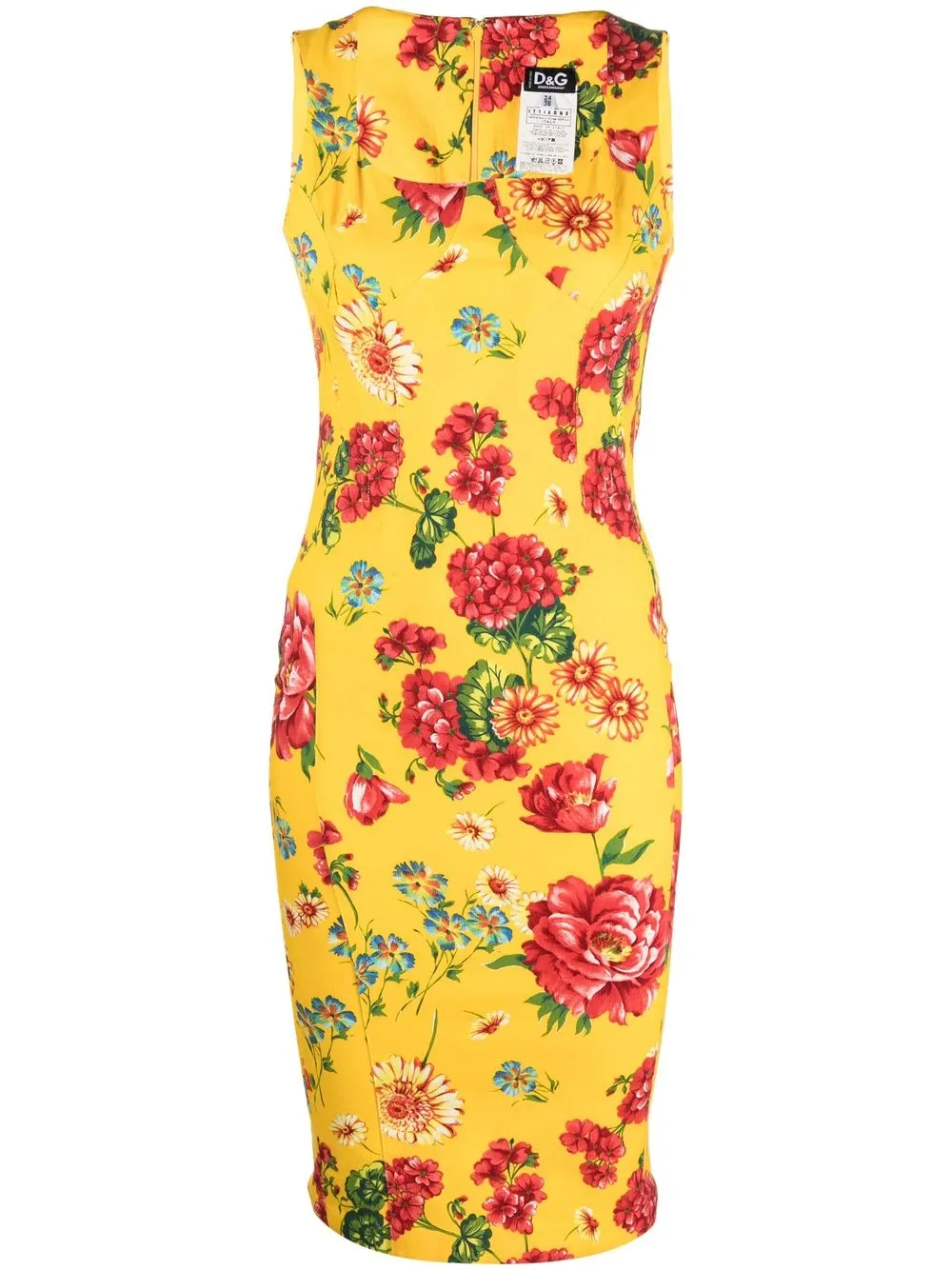 

Dolce & Gabbana Pre-Owned 1990s floral-print dress - Yellow