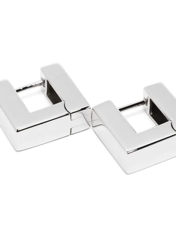Tom Wood Square Small Hoop Earrings | Silver | FARFETCH CY