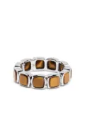 Tom Wood sterling silver cushion tiger eye ring