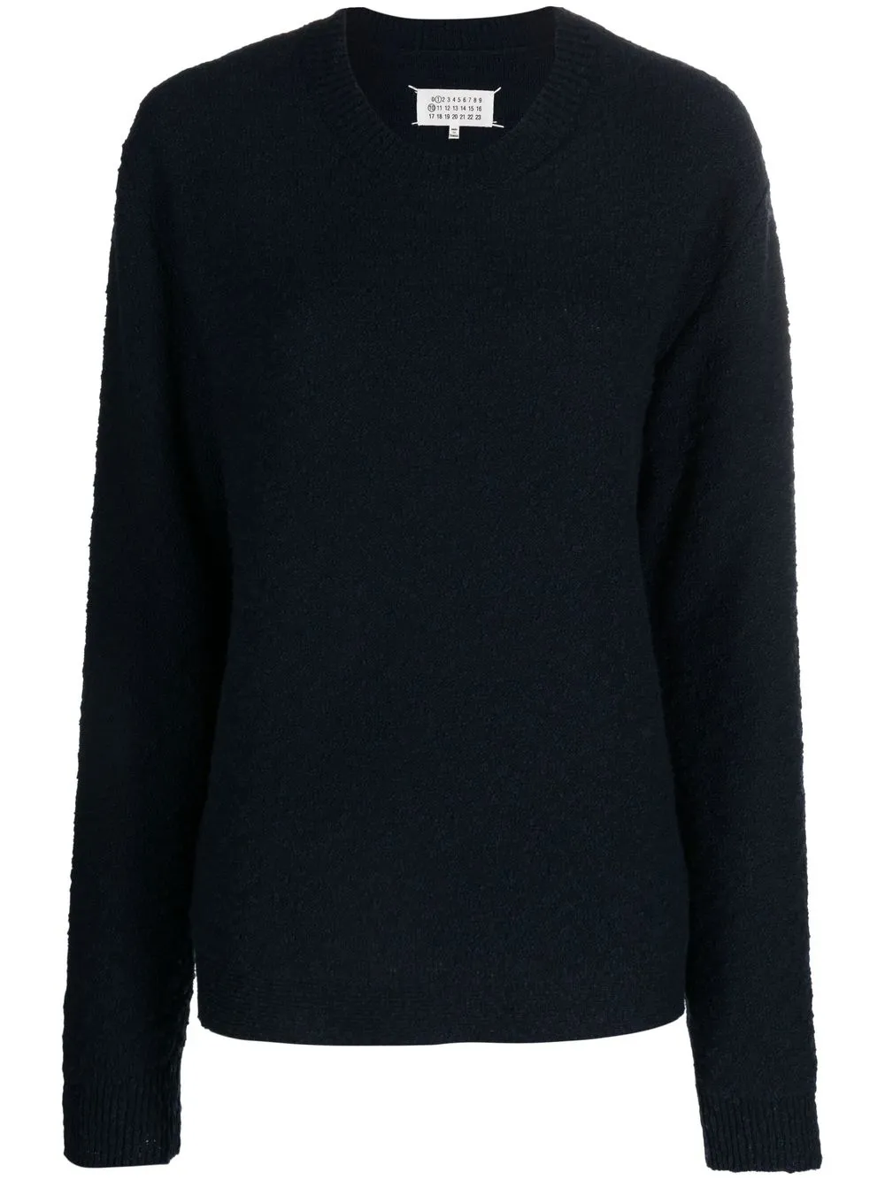 

Maison Margiela fine knit crew neck jumper - Blue
