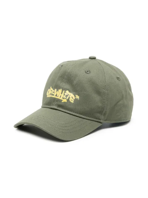 Off-White Kids logo-print cotton baseball cap