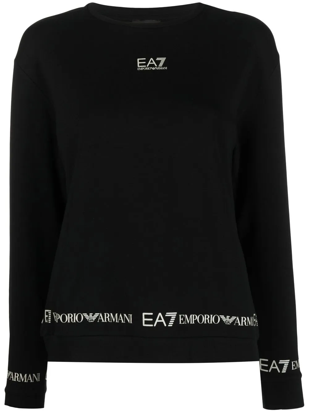 

Emporio Armani sudadera con logo estampado - Negro