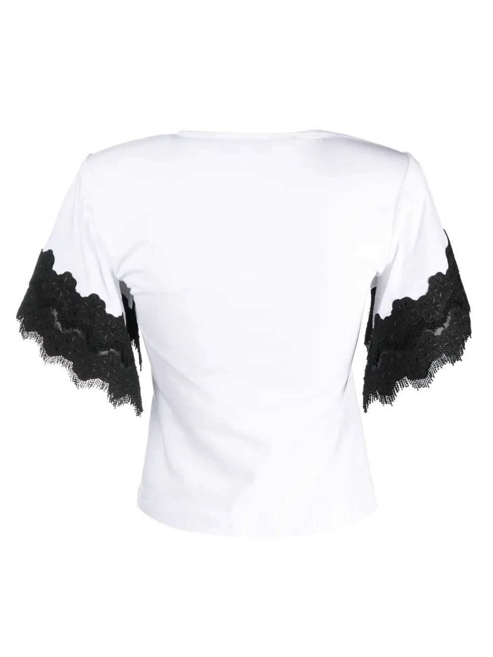 Koché T-shirt met kant - Wit