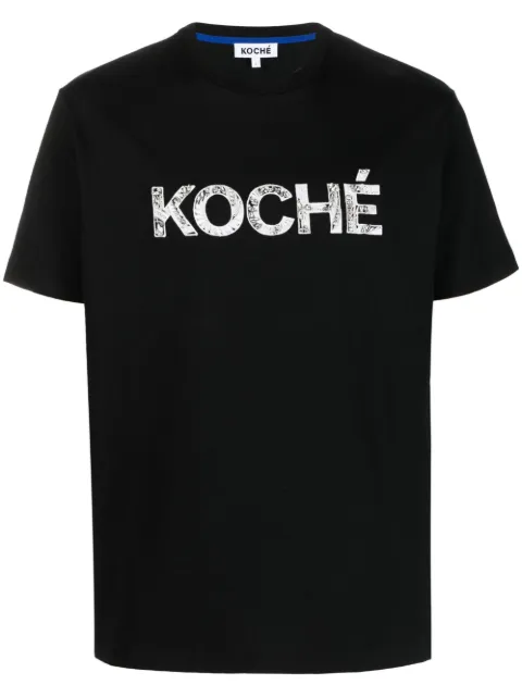 Koché logo-embroidered cotton T-shirt