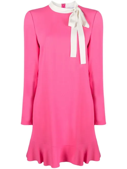 Robe nouée à manches longues - RED Valentino - Modalova