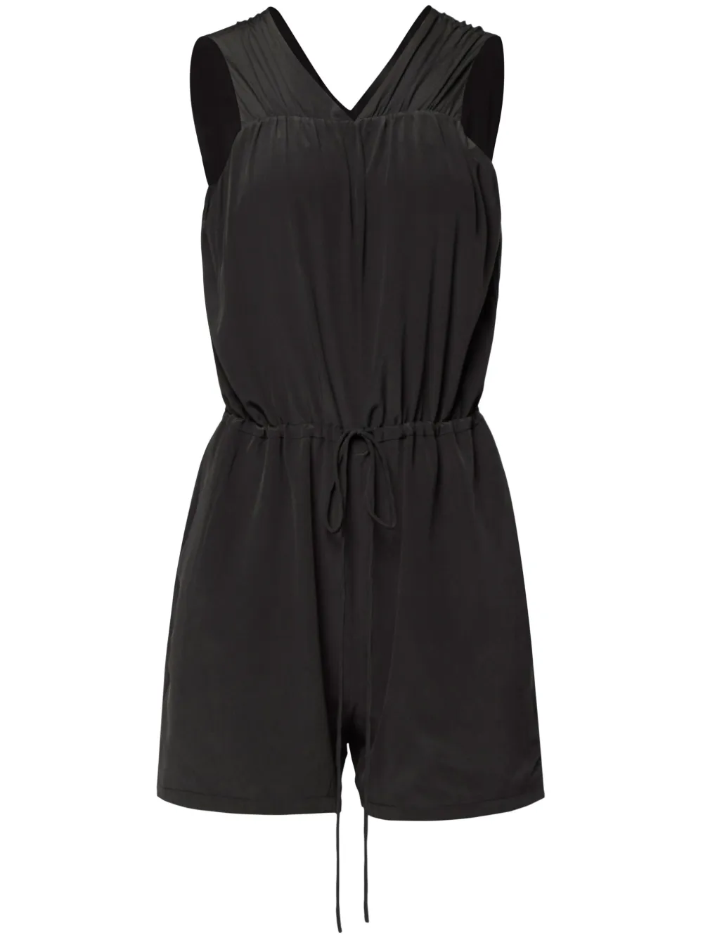 EQUIPMENT DRAWSTRING SILK PLAYSUIT