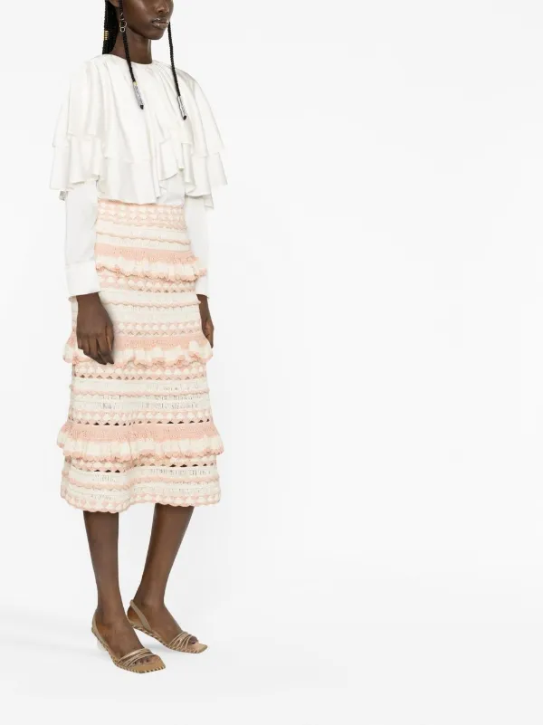 Zimmermann hotsell crochet skirt