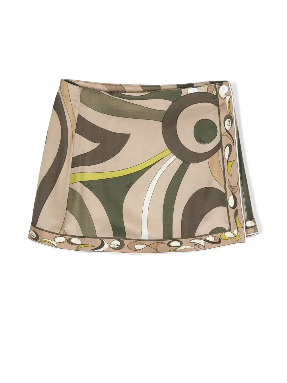 

PUCCI Junior abstract pattern mini skirt - Neutrals