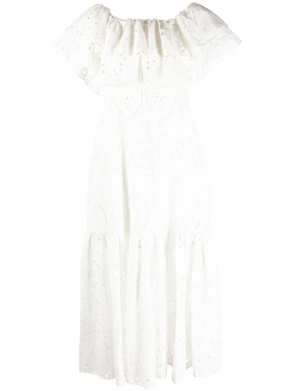 

Charo Ruiz Ibiza vestido midi Isabella - Blanco