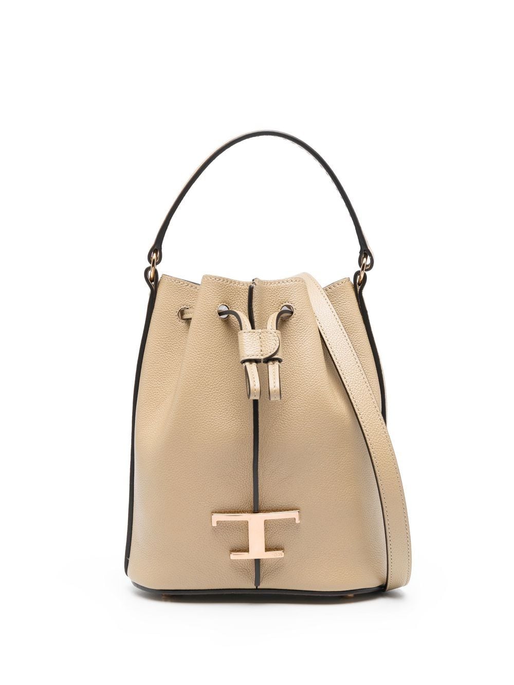 TOD'S T TIMELESS LEATHER BUCKET BAG