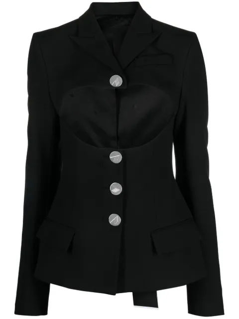 The Attico Gwenda single-breasted blazer