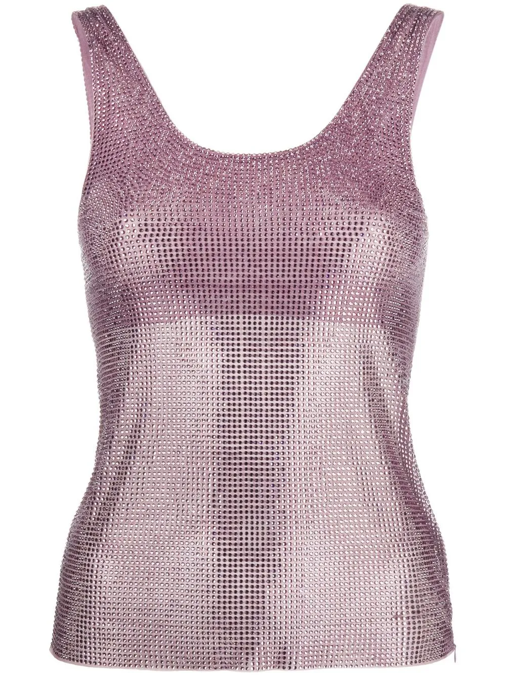 

Giuseppe Di Morabito chainmail scoop-neck tank top - Purple