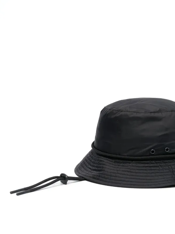 Prada logo patch bucket hat hot sale