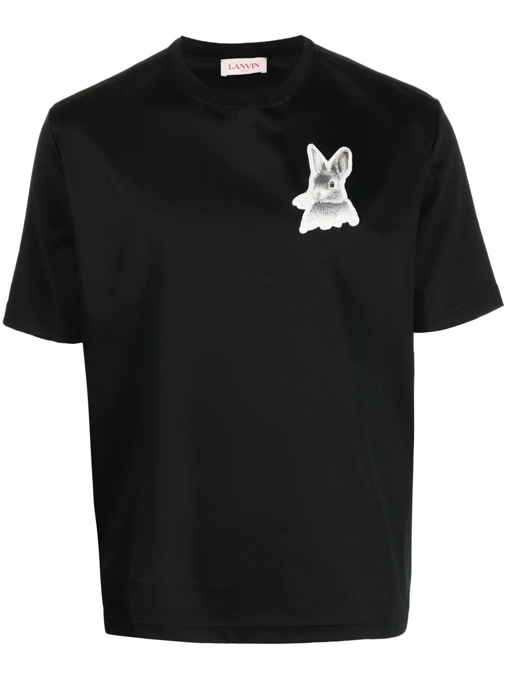 

Lanvin L rabbit patch T-shirt - Black