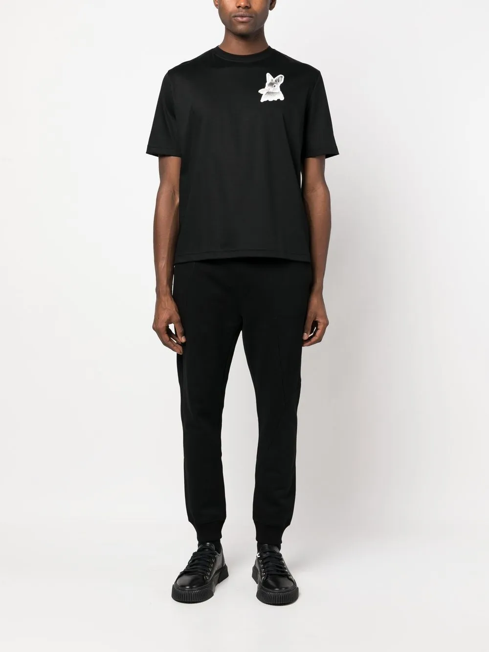 Lanvin T-shirt E Polo Nero In Black